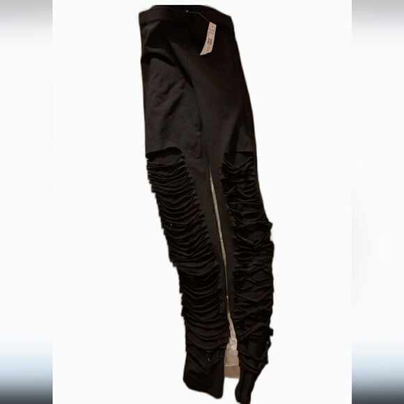 Fashion Nova black rip leggings, nwt - Picture 1 of 4